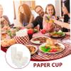 SOLUSTRE 200pcs Disposable Paper Tasting Cups White Sample Cups for Drinks Sauces Party Use for Bathrooms Outdoor Activities Events view 3