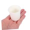 SOLUSTRE 200pcs Disposable Paper Tasting Cups White Sample Cups for Drinks Sauces Party Use for Bathrooms Outdoor Activities Events view 4