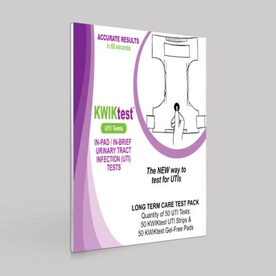 in-Pad/in-Brief UTI Screening Tests (50) - Long Term Care - Rehab - Homecare
