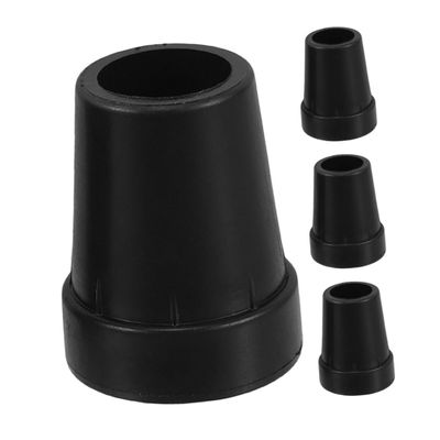 WRITWAA 4pcs Walking Stick Caps Trekking Pole Tips Replacement Protectors Slip Crutch Foot Pad for Seniors