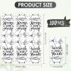 100Pcs Disposable Hand Towels for Bathroom Guest Bathroom Napkins Guest Decorative Paper Napkins Powder Room Spa Wedding Birthday Holiday Anniversary Decor (Black White) view 4