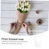 DINHEAROM 20pcs Transparent Cellophane Flower Wrapping Bags for Bouquets for Floral Arrangements Parties and Durable Stylish and Practical Packaging view 3