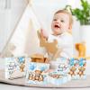48Pcs Bear Baby Shower Paper Napkins Oh Baby Napkins Blue Bear Baby Shower Decorations Teddy Bear Cocktail Paper Napkin for Boy Gender Reveal Party Supplies 6.5 x 6.5 inch view 3