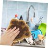 PRETYZOOM 2Pcs Kitchen Scrub Towels Reusable Dish Cleaning Pads for Pots and Pans Non Scratch Kitchen Accessories Effortless Grime Removal Comfortable Grip Design view 3