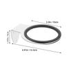 MUCKLILY 2pcs Hair Dryer Wall Mount Bracket Stainless Steel Hair Dryer Holder Stand for Salon Easy Install view 2