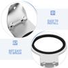 MUCKLILY 2pcs Hair Dryer Wall Mount Bracket Stainless Steel Hair Dryer Holder Stand for Salon Easy Install view 3
