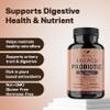 4-in-1 ACV Gut Formula Apple Cider Vinegar, Prebiotics & Probiotics, Digestive Enzymes Immune & Complete Digestion 60 Veggie Capsules view 2