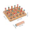 Abaodam Wooden Finger Rehabilitation Pegboard for Hand Therapy Finger Dexterity and Fine Motor Skills Exercise Board for Hospitals Clinics and Home Use view 2