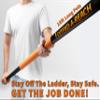 24 Foot High Reach Duster Kit with 5-18 ft Extension Pole // High Ceiling Duster Cleaning Kit with Telescopic Pole // Cobweb Duster // Feather Duster and Ceiling Fan Duster // The Ultimate Dusting Kit view 2