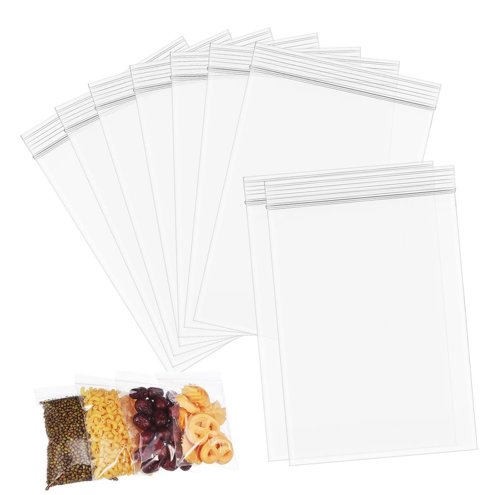 FRCOLOR 400pcs Self Sealing Clear Bags for Cookies Snacks Treats Pe Packaging for Small Business Home Use Resealable Snack Bags Transparent Design