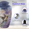 GLOBESPECTRUM Cremation Urn for Adult Human Ashes Male & Female | Large Decorative Funeral Burial ERN for Men & Women | Handmade Memorial Metal Container Jar | Ash Holder Box view 3