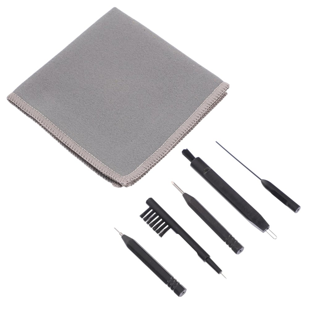 Ipetboom 6Pcs Cleaning Kit Durable Hearing Amplifier Cleaner with Cleaning Rod Brushes and Vent Tool for Efficient Maintenance and Care of