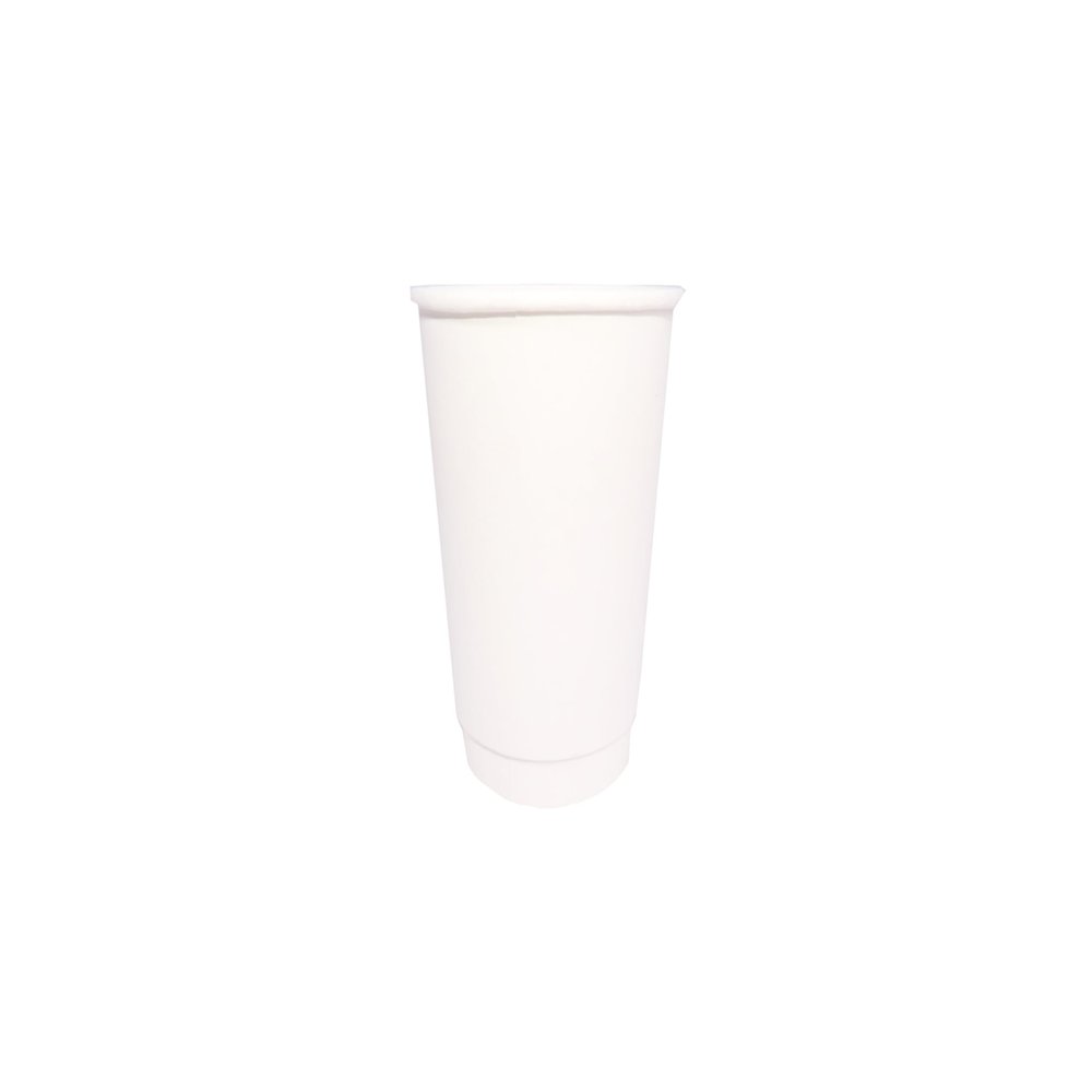 16 oz. Double Wall Paper Cups - White - 500/Case