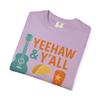 Austin's Vibrant Spirit: Yeehaw & Y'all Graphic Art Comfort Colors Girls Trip Orchid view 3