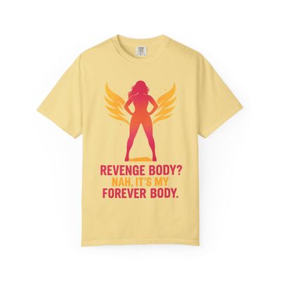 Forever Body Empowerment: Vibrant Silhouette Art, Body Positivity Graphic Comfort Colors Single Ladies Butter