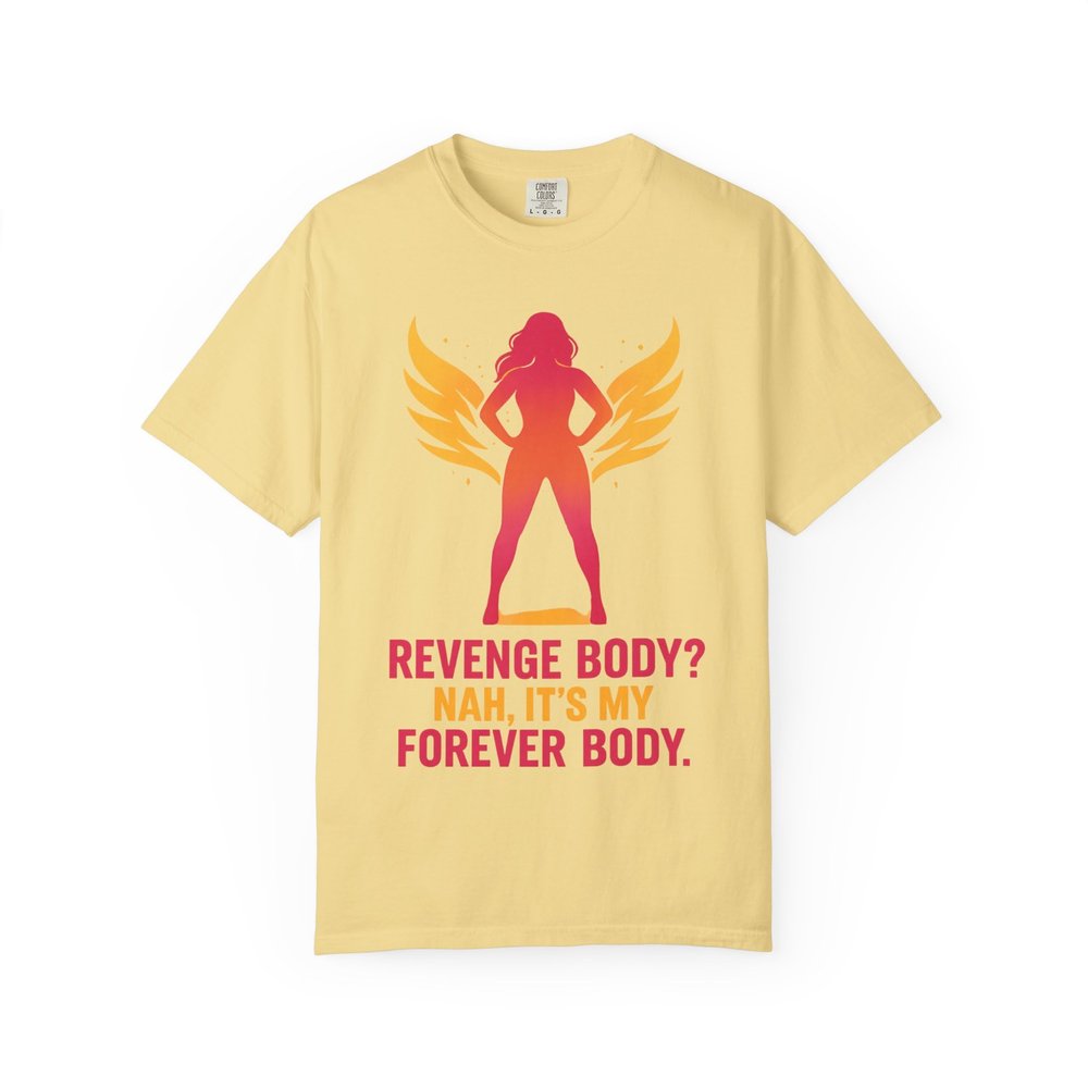 Forever Body Empowerment: Vibrant Silhouette Art, Body Positivity Graphic Comfort Colors Single Ladies Butter