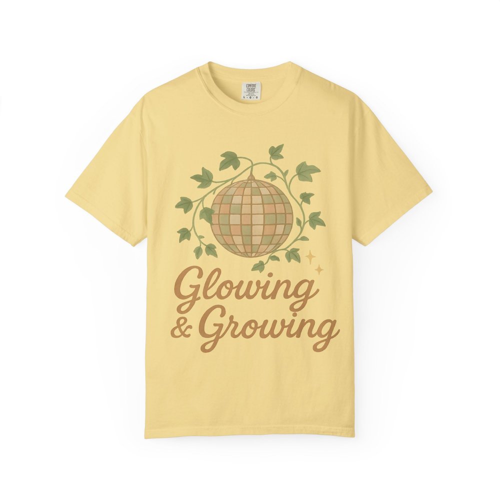 Glowing & Growing: Inspirational Lantern Art Comfort Colors Single Ladies Butter