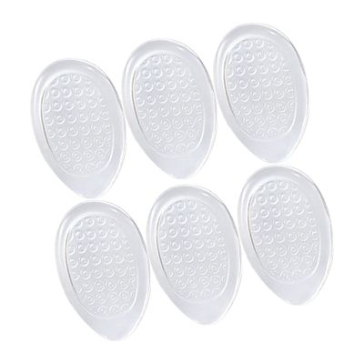 YOSADIER 3pairs Transparent Gel Heel Cushions Comfortable Heel Pads for Women and Girls Prevent Blisters Absorb Shock Fit Shoe for Plantar Care