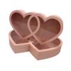 2X Valentine's Day Heart Gift Box Flower Box Valentines Day Gifts for Him for Wedding, Pink view 1