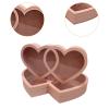 2X Valentine's Day Heart Gift Box Flower Box Valentines Day Gifts for Him for Wedding, Pink view 2