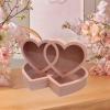 2X Valentine's Day Heart Gift Box Flower Box Valentines Day Gifts for Him for Wedding, Pink view 4