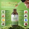 12-in-1 Organic Moringa Drops with Ashwagandha Turmeric Quercetin, Lipsomal 98% Absorption & Extract for Energy Immune Joint Digestive Metabolism, Vegan Non-GMO, More Potency Than Moringa Powder view 2