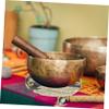 Abaodam Handmade Nepalese Singing Bowl Cushion Pad 12cm Diameter Soft Velvet Bowl Mat for Meditation and Buddhist Rituals Random Color view 4