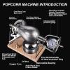 Puffed Rice Maker Chinese Popcorn Cannon Hand Popcorn Maker Machine Small Stovetop Popcorn Popper Home Retro Pressure Popcorn Maker (268ml) view 2