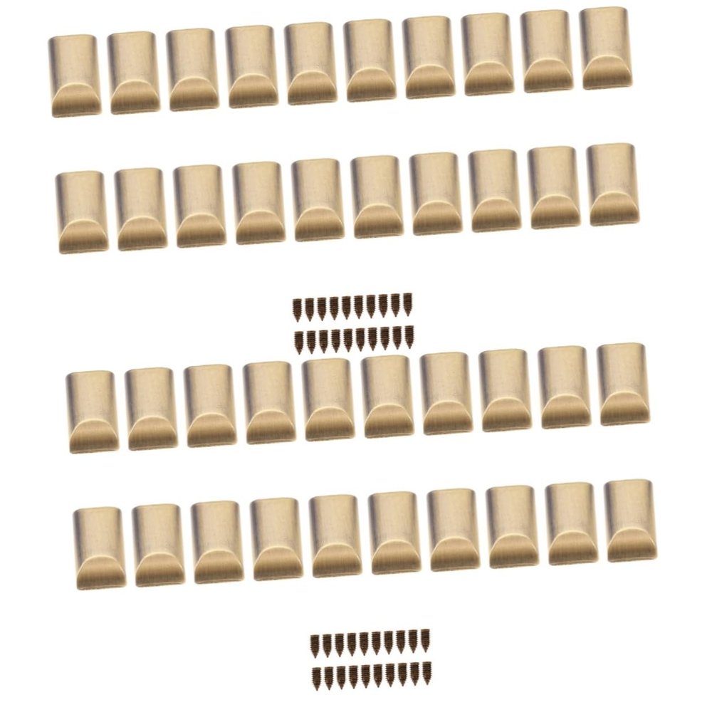 HOMSFOU 60pcs Zipper Tail Stop with Screws Sturdy Zipper Stoppers for Jackets Bags and Projects Easy to Install