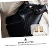 HOMSFOU 60pcs Zipper Tail Stop with Screws Sturdy Zipper Stoppers for Jackets Bags and Projects Easy to Install view 2
