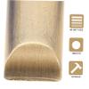 HOMSFOU 60pcs Zipper Tail Stop with Screws Sturdy Zipper Stoppers for Jackets Bags and Projects Easy to Install view 3