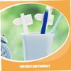 Beaupretty 8pcs Portable Dual-Head Toothbrush Set for Adults and Boys and Girls Mini Soft Bristle Travel Toothbrushes Ergonomic Design for Denture Care and Teeth Cleaning view 3