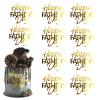 10Pcs Happy Father's Day Cake Toppers Acrylic Mirror Cupcake Topper Engraved Happy Father's Day Cake Topper Decorations for Dad's Birthday Party Dessert DIY Decor Supplies (10, Gold) view 1