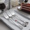 N9R 50PCS Silver Plastic Forks, Solid, Durable and Heavy Duty Disposable Silverware Forks, Perfect Plastic Utensils for Party, Wedding and Daily Use view 4