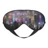 Aerial Night of View Hong Kong Print Sleeping Blackout Eye Mask,Covering Strong Light, Suitable for Travel/Nap view 1