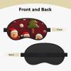 Happy Christmas Sleep Mask for Men Women Blackout Eye Masks for Sleep, Relaxing Zero Pressure Night Blindfold Soft Breathable Eye Cover for Travel, Night Work, Nap, Office view 2