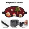 Happy Christmas Sleep Mask for Men Women Blackout Eye Masks for Sleep, Relaxing Zero Pressure Night Blindfold Soft Breathable Eye Cover for Travel, Night Work, Nap, Office view 3