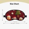 Happy Christmas Sleep Mask for Men Women Blackout Eye Masks for Sleep, Relaxing Zero Pressure Night Blindfold Soft Breathable Eye Cover for Travel, Night Work, Nap, Office view 4