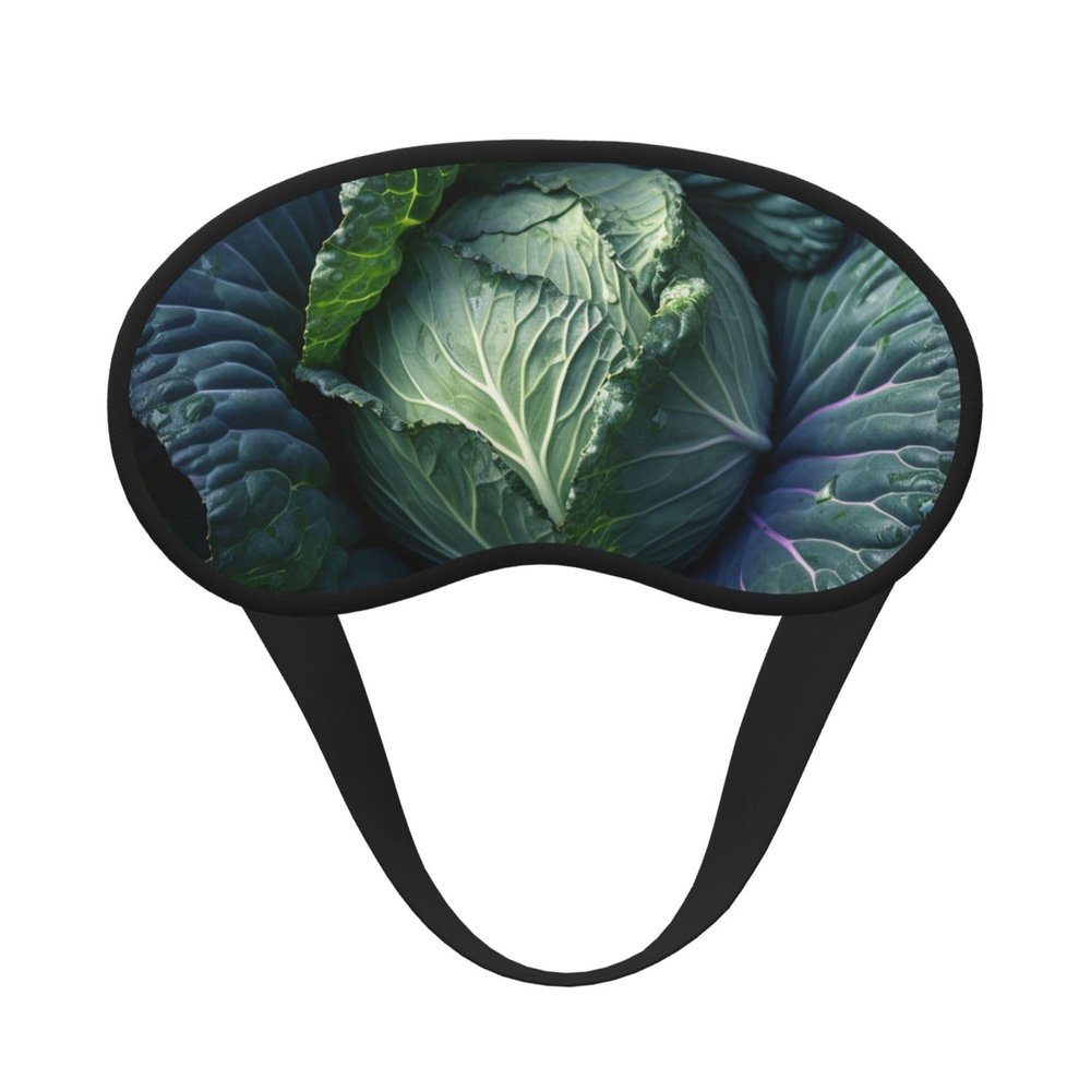 Bright Cabbage Sleep Mask for Men Women Blackout Eye Masks for Sleep, Relaxing Zero Pressure Night Blindfold Soft Breathable Eye Cover for Travel, Night Work, Nap, Office