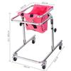 Adjustable Wheel Walker for Kids, Children's Walking Frame for Junior Standing and Mobility Support, Assistive Equipment for Cerebral Palsy, Height 31.5-47.2 inches view 2