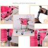 Adjustable Wheel Walker for Kids, Children's Walking Frame for Junior Standing and Mobility Support, Assistive Equipment for Cerebral Palsy, Height 31.5-47.2 inches view 3