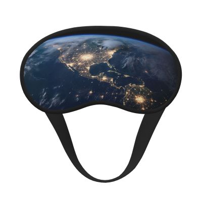 Earth from The Outer Space Sleep Mask for Men Women Blackout Eye Masks for Sleep, Relaxing Zero Pressure Night Blindfold Soft Breathable Eye Cover for Travel, Night Work, Nap, Office