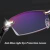 Intelligent Dual Focus Glasses Clearer Vision, Intelligent Zoom Anti Blue Light Presbyopia Glasses, Automatic Reading Glasses (Brown,+3.5) view 4