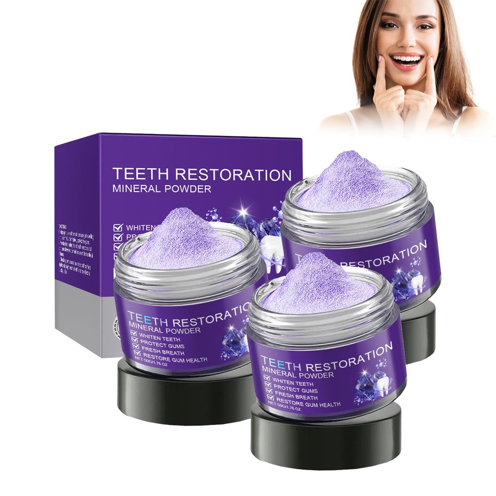 2025 Microcrystalline Hydroxyapatite Powder, Nano Hydroxyapatite Toothpaste, Teeth Restoration Mineral Powder, Deep Cleaning Care Tooth (3pcs)