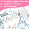100Pcs Disposable Floral Paper Napkins Decorative Bathroom Napkins Guest Disposable Wild Flower Hand Towels Dinner Party Napkin for Bridal Wedding Birthday Party Baby Shower Spring Garden Party view 4