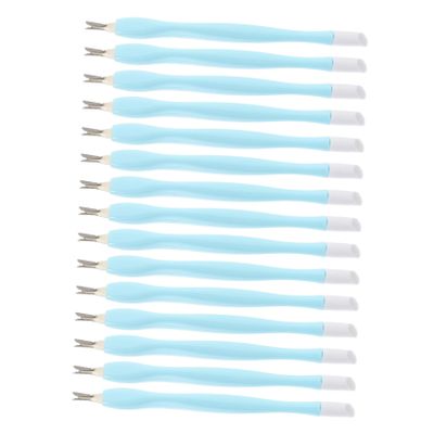 Manicure Dead Skin Forks 15pcs with Silicone Pressing Pen