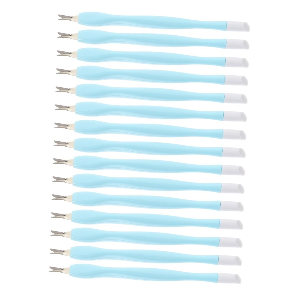 Manicure Dead Skin Forks 15pcs with Silicone Pressing Pen