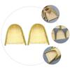 SOPOTUTU 2pcs Woven Dustpans Decorative Artware for Home Handicraft Background Props Natural Material Unique Rustic Design for Photography Settings view 3