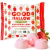 GoodMallow Vegan Marshmallows - Large Kosher Gluten Free Dairy Free Healthy Marshmallows - 8 Oz. Natural Gelatin Free for Hot Chocolate, Smores, Baking - Nothing Artificial - Pink Strawberry view 1