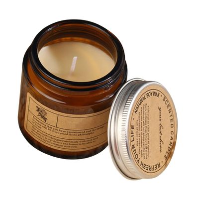 Smokeless Scented Candle with Vegetable Wax 80ml for Home Decor